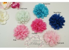 Blossom Chiffon Flower (no centre), Pack of 3